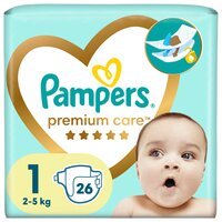 PAMPERS Детские подгузники Premium Care Newborn 26шт