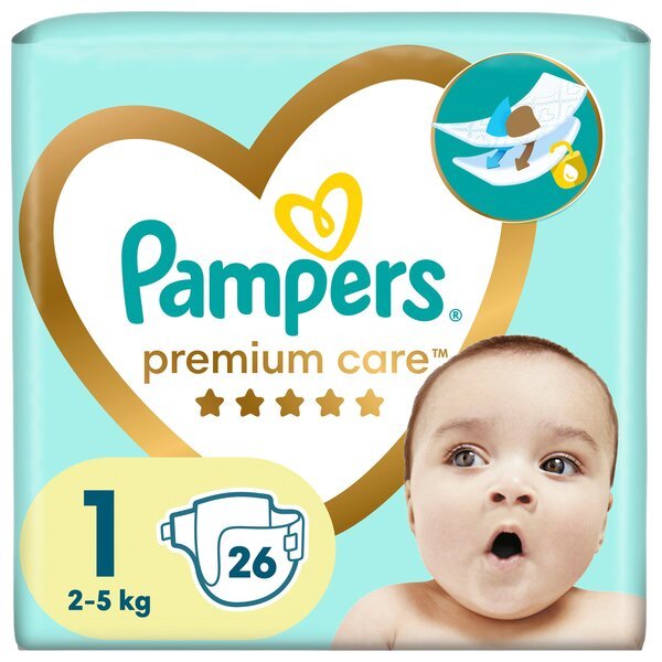 Акція на PAMPERS Детские подгузники Premium Care Newborn 26шт від MOYO