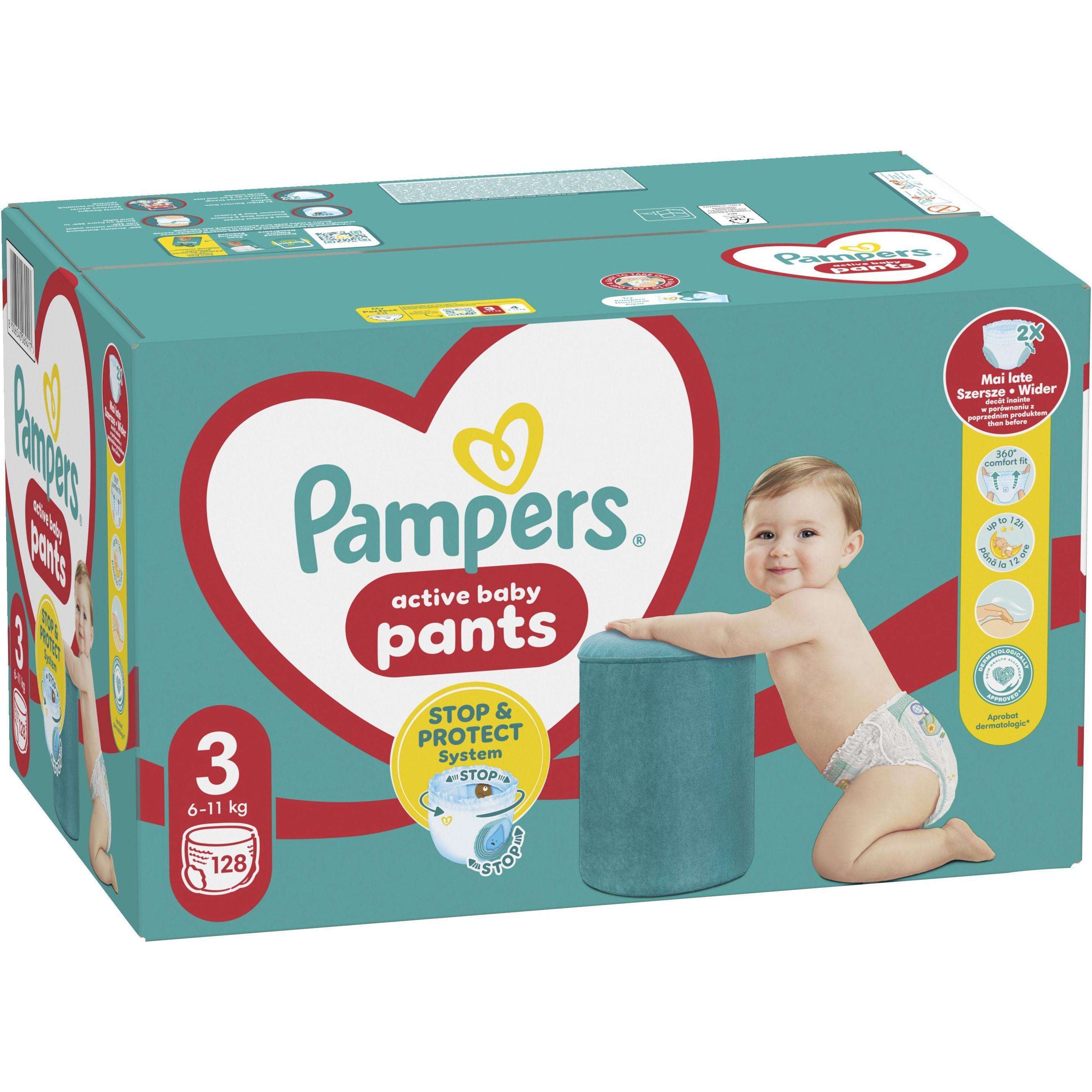 Подгузники-трусики Pampers Pants Midi Размер 3 6-11 кг Mega 128 шт фото 1