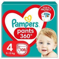 PAMPERS Детские одноразовые подгузники-трусики Pants Maxi (9-15кг) Мега 108шт
