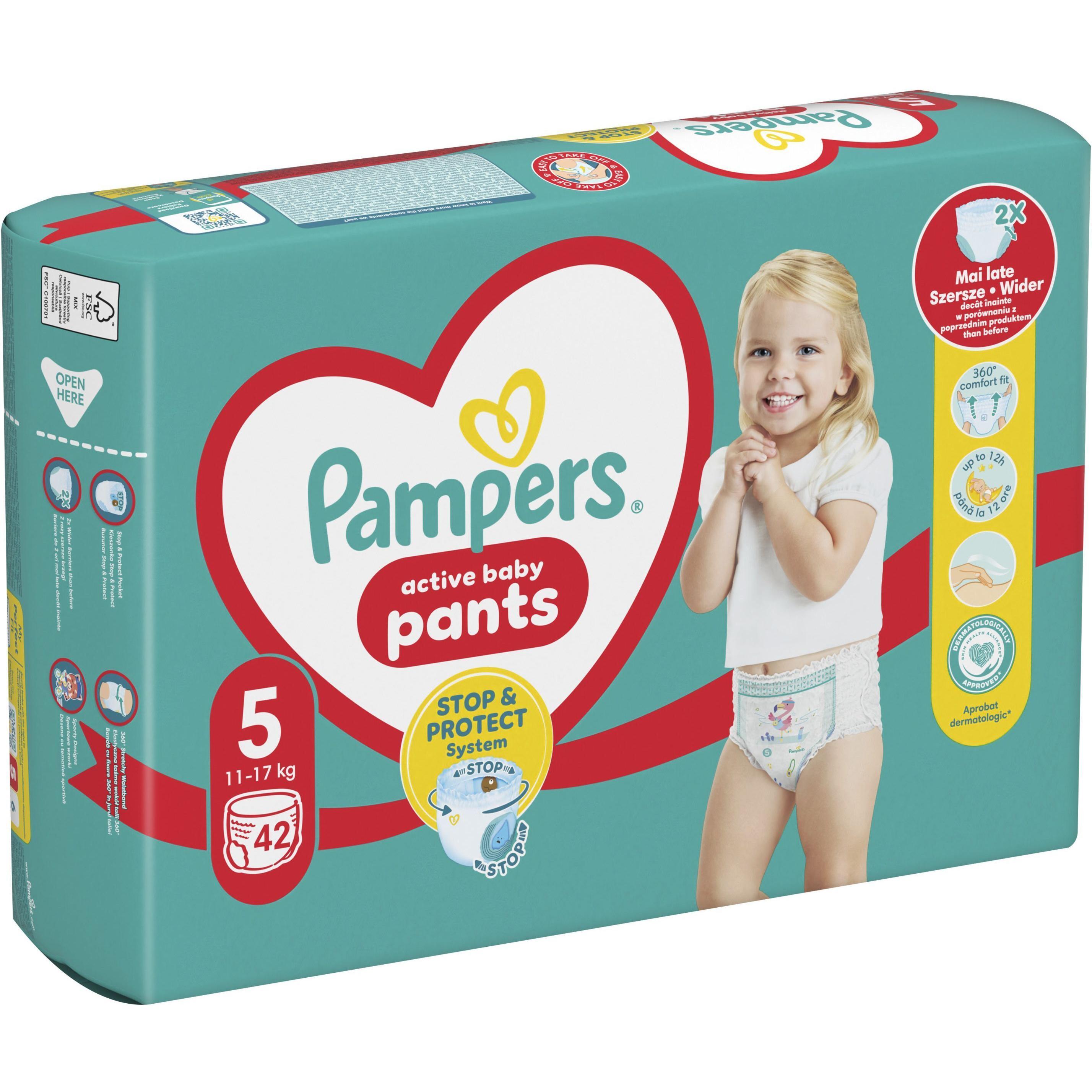 Подгузники-трусики Pampers Pants Junior Размер 5 12-17 кг Maxi 42 шт фото 1