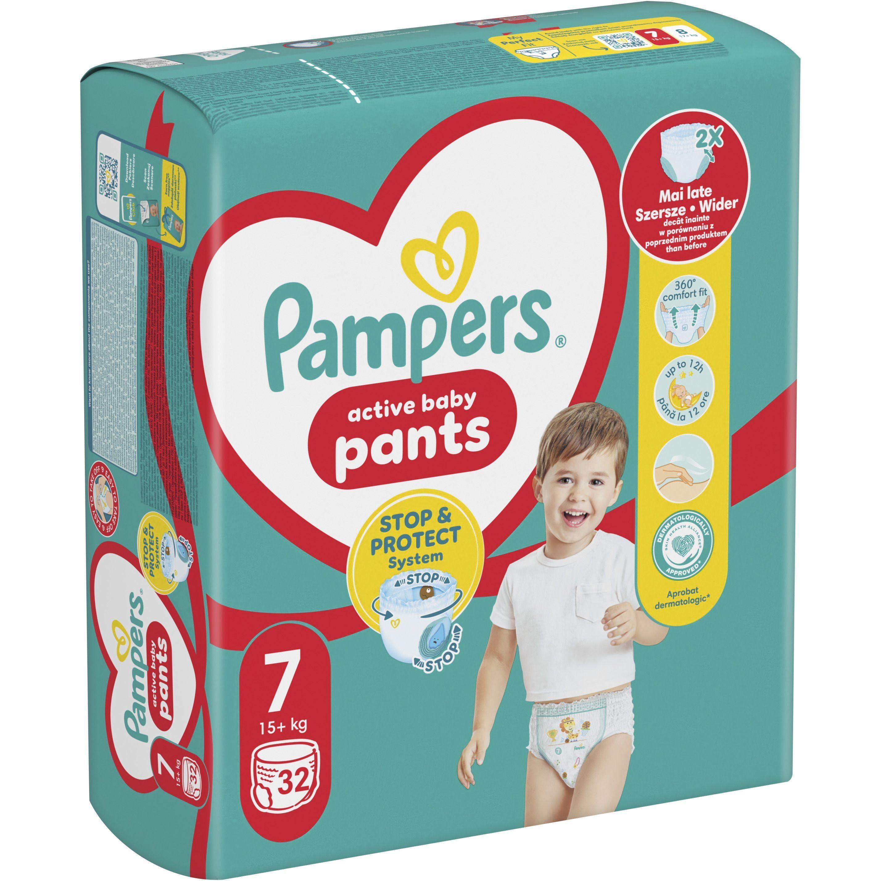 Підгузки-трусики Pampers Pants Giant Plus Розмір 7 17+ кг Maxi 32 штфото1