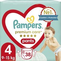 PAMPERS Дитячі одноразові підгузки-трусики Premium Care Pants Maxi (9-15кг) 38шт