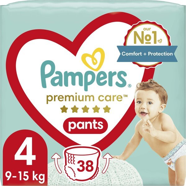 Акція на PAMPERS Детские одноразовые подгузники-трусики Premium Care Pants Maxi (9-15кг) 38шт від MOYO