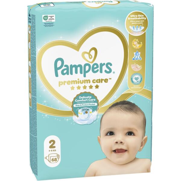 

Подгузники Pampers Premium Care Mini Размер 2 4-8 кг 68 шт