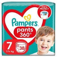 PAMPERS Дитячі одноразові підгузки-трусики Pants Giant Plus (17+ кг) Джамбо 38шт