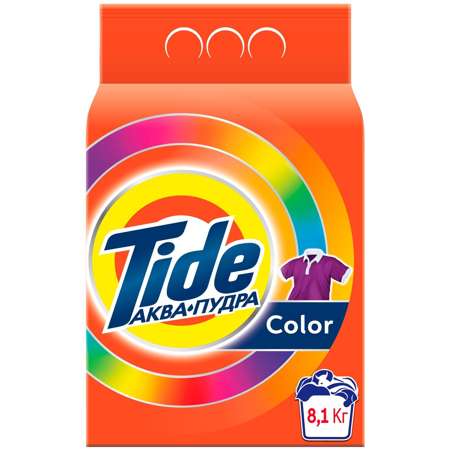 Стиральный порошок Tide Аква-Пудра Цвет Автомат 8.1кг фото 
