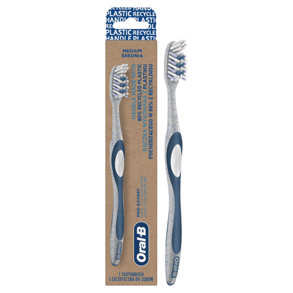 Акція на Зубная щетка Oral-B 3D WhitePro-Expert Экстрачистка Eco Edition средняя 1шт від MOYO