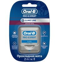 ORAL-B Зубна нитка Pro-Expert Клінік Лайн Діп Клін Мінт Флосс Вощена 25м