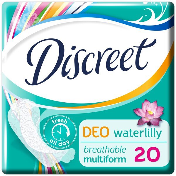 

DISCREET Ежедневные гигиенические прокладки Део Уотер Лили Мультиформ 20шт