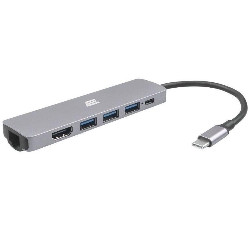 USB хаб 2Е USB-C Slim Alluminum Multi-Port 6in1 (2EW-2684) фото 
