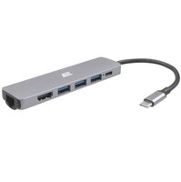 USB хаб 2Е USB-C Slim Alluminum Multi-Port 6in1 (2EW-2684)