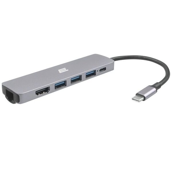 Акція на USB хаб 2Е USB-C Slim Alluminum Multi-Port 6in1 (2EW-2684) від MOYO