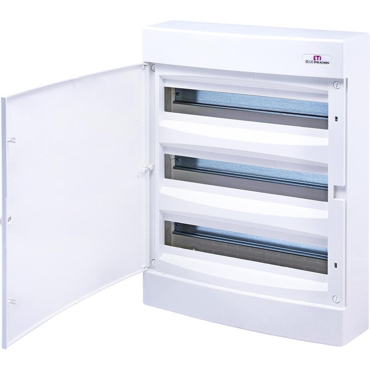 Щит зовнішній розподільний ECT 3x18PO (54 модулі білі дверцята) (1101041)фото1