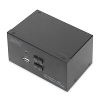 Комутатор DIGITUS Desktop HDMA KVM, 2 Port, Dual Display, 4K