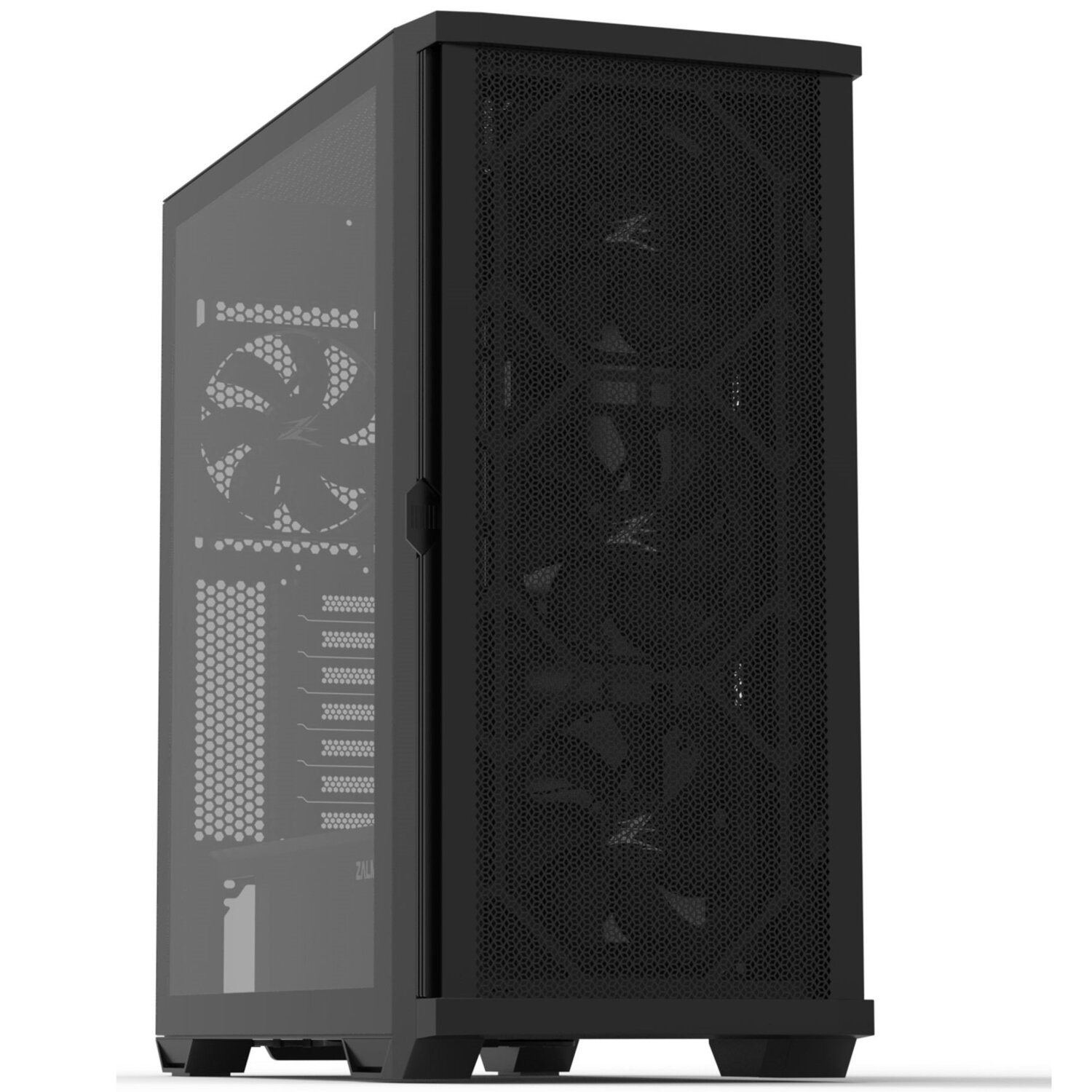 Корпус Zalman Z10 BLACK, MidT, 2xUSB3.0, 1 x USB Type-C, 3x140мм, 1x120мм, скло (бічна панель),фото