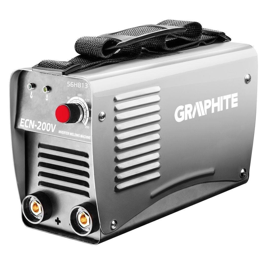 Сварочный инверторный аппарат GRAPHITE IGBT 200А (56H813) фото 