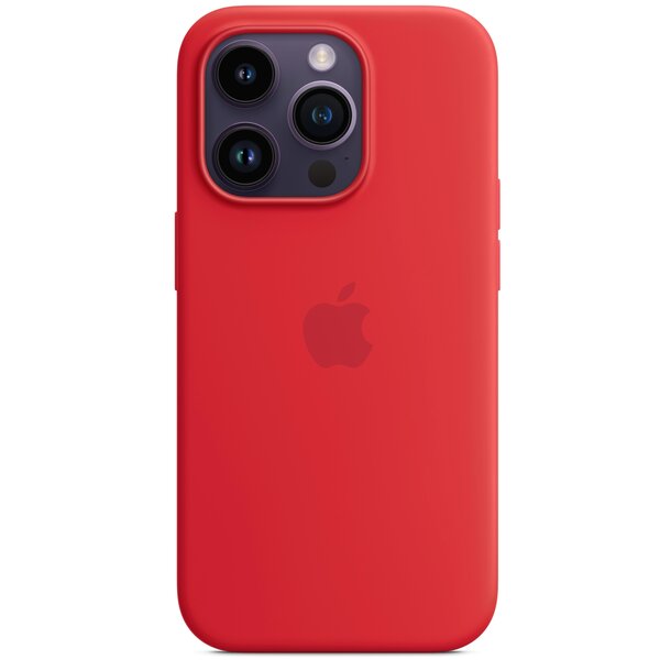 Акція на Чехол Apple для iPhone 14 Pro Silicone Case with MagSafe - (PRODUCT)RED (MPTG3ZE/A) від MOYO