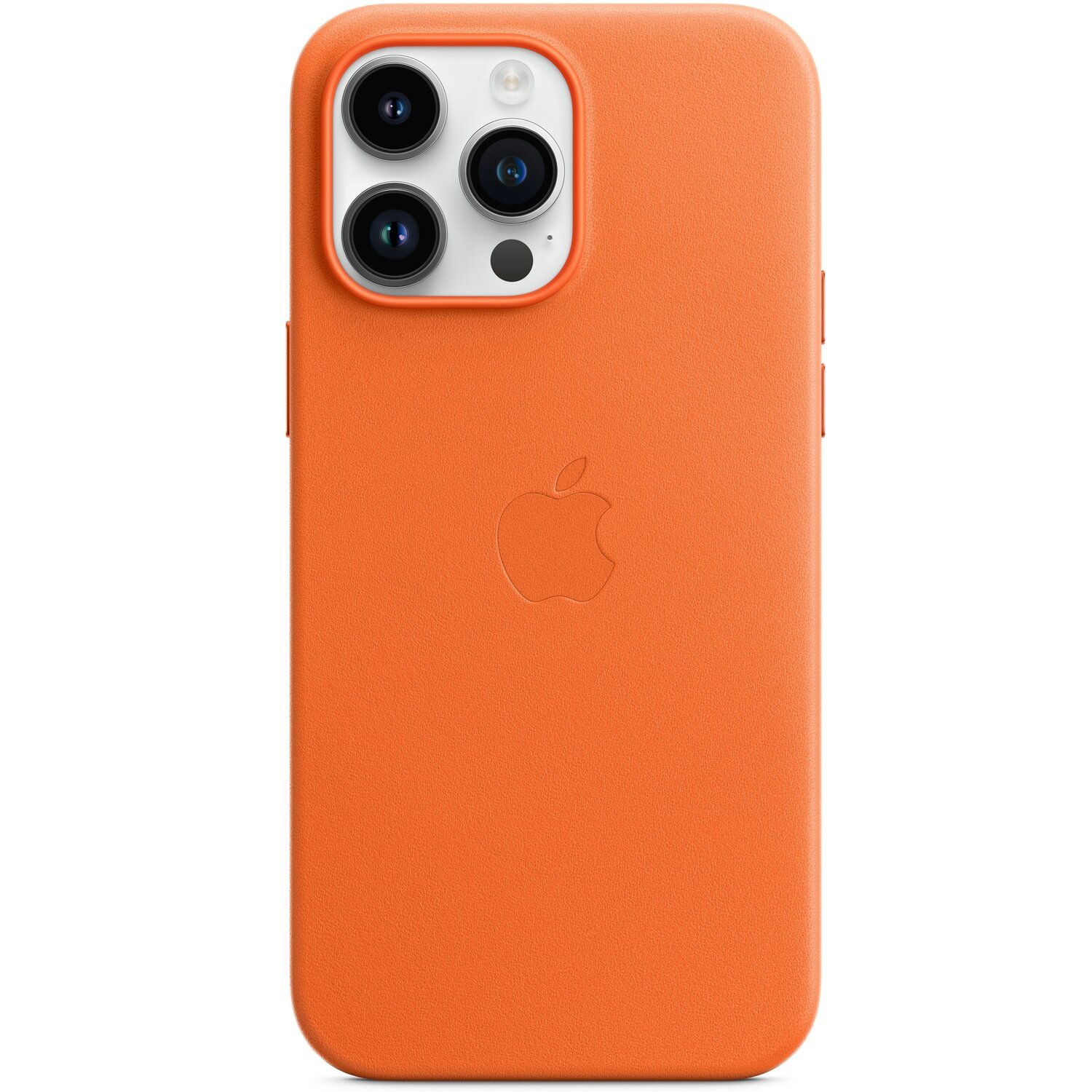 Чехол Apple для iPhone 14 Pro Max Leather Case with MagSafe - Orange (MPPR3ZE/A) фото 