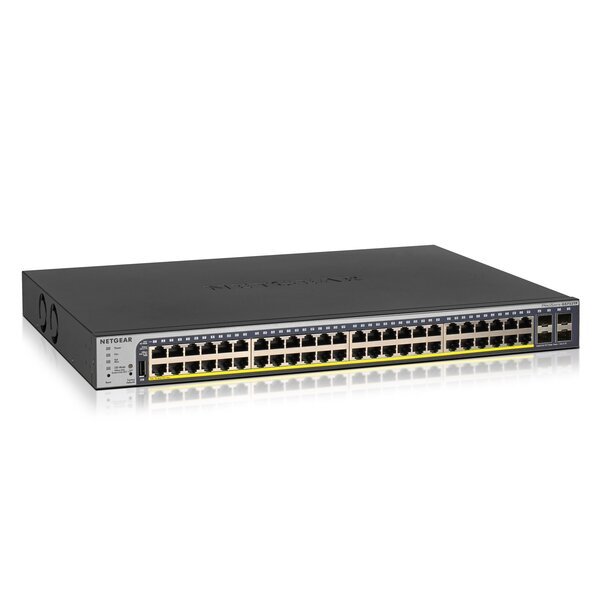 Коммутатор NETGEAR GS752TPv2 48x1GE PoE+ (380Вт), 4xSFP, управляемый L2+