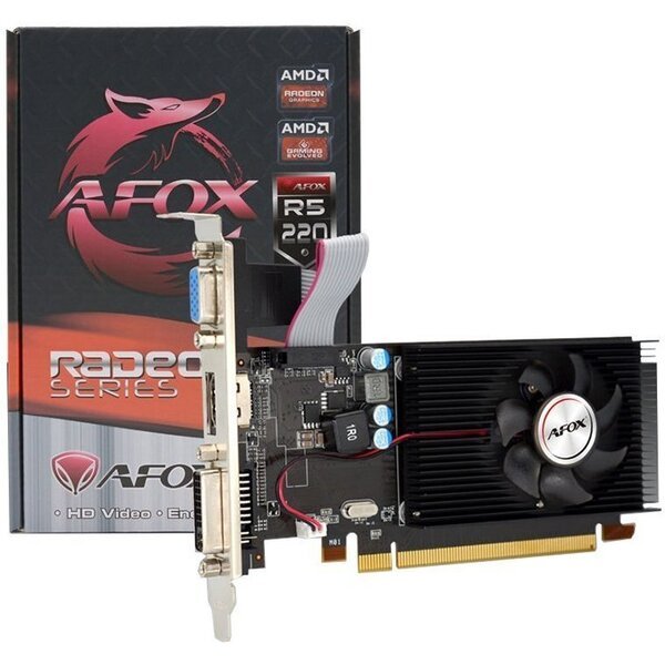 Акція на Видеокарта AFOX Radeon R5 220 1GB GDDR3 (AFR5220-1024D3L5) від MOYO