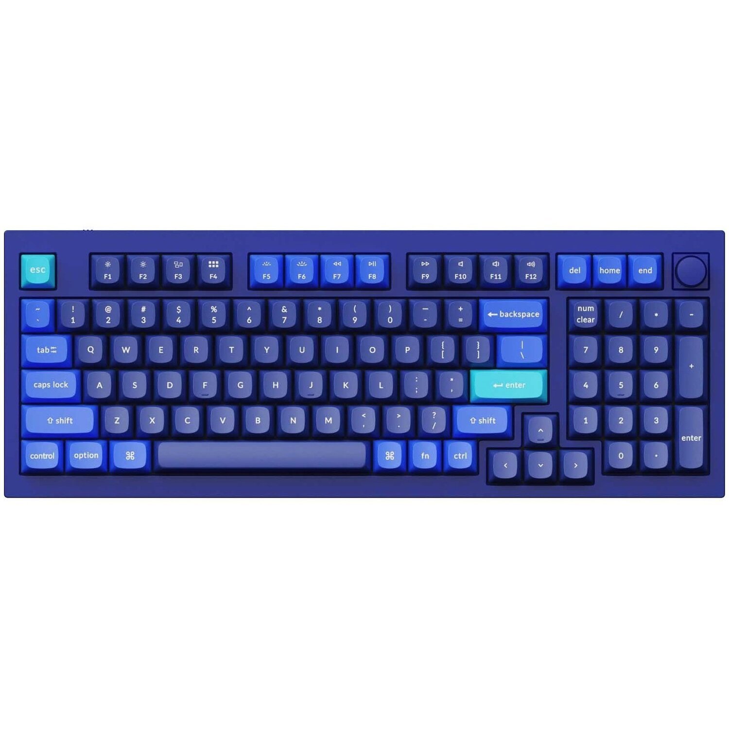 Клавиатура Keychron Q5 100 Key QMK Gateron G PRO Blue Hot-Swap RGB Knob Blue (Q5O2Z_Keychron) фото 