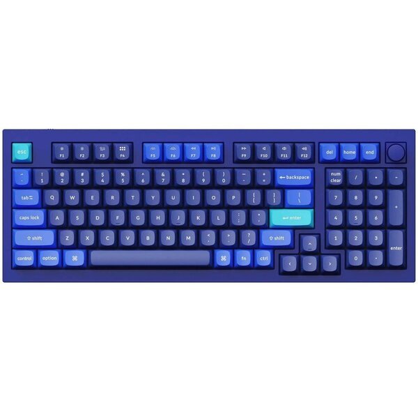 Акція на Клавиатура Keychron Q5 100 Key QMK Gateron G PRO Red Hot-Swap RGB Knob Blue (Q5O1Z_Keychron) від MOYO