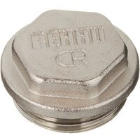 Заглушка для коллекторов Rehau Rautitan MX, G1 – G3/4, 2-4 отвода, никелированная латунь