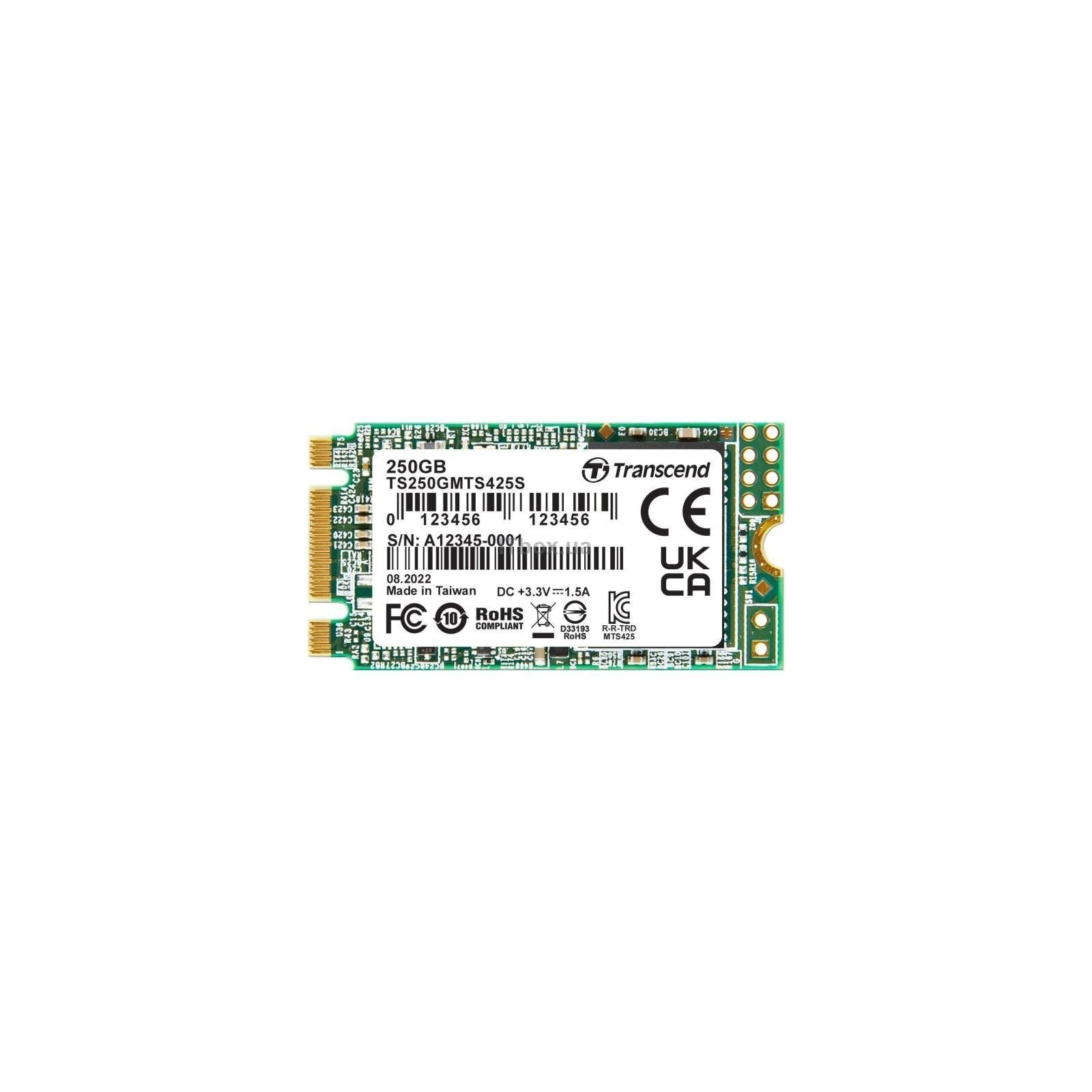 Накопитель SSD Transcend M.2 250GB SATA 425S фото1