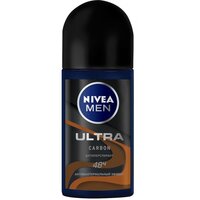 Дезодорант-антиперспірант Nivea Men Ultra Carbon з активованим вугіллям Кульковий 50мл