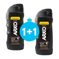 Гель для душа и шампунь Arko Men 2 in 1 Black