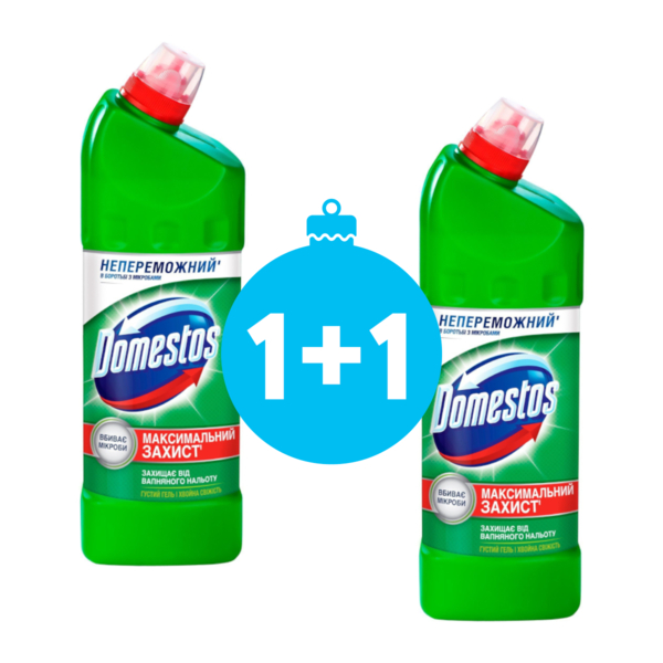 

Универсальное средство Domestos для чистки Хвойная свежесть 24 часа 1 л