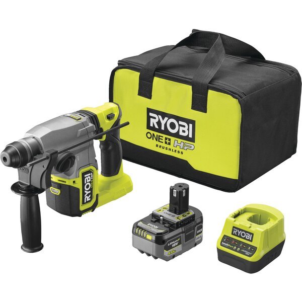 

Перфоратор Ryobi RSDS18X-1C40S, SDS+, аккумуляторный ONE+ НР (5133005383)