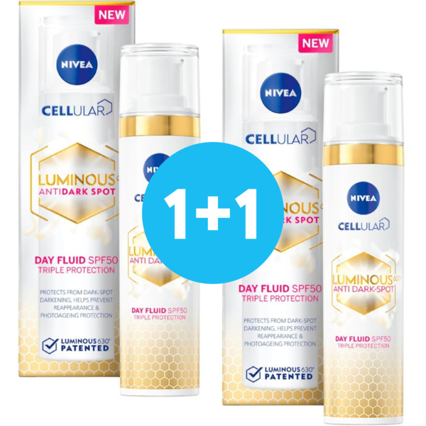 

Дневной флюид против пигментации Nivea Luminous 630 Тройная защита SPF 50 40мл