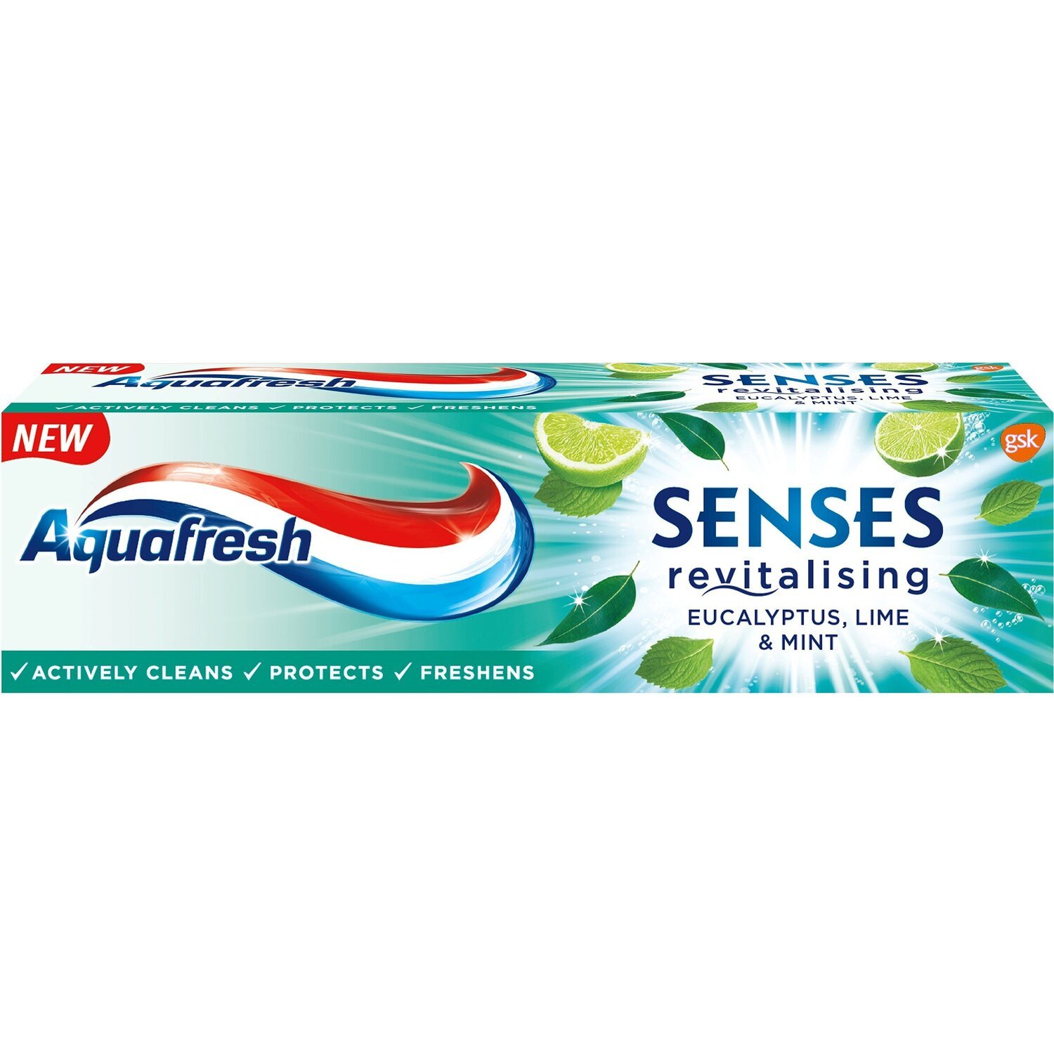 Зубная паста Aquafresh Senses Евкалипт, лайм и мята 75мл фото 