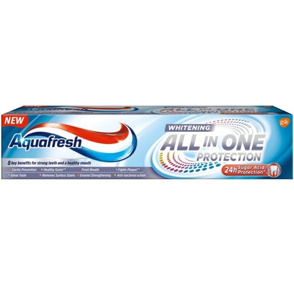Зубная паста Aquafresh Защита Все в Одном Отбеливающая 100мл фото 