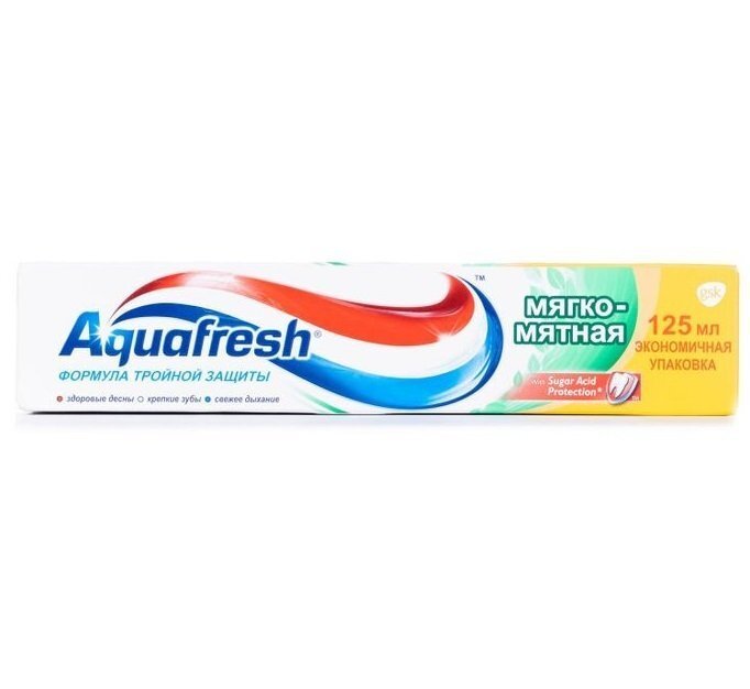 Зубная паста Aquafresh Мягко-мятно 125мл фото 