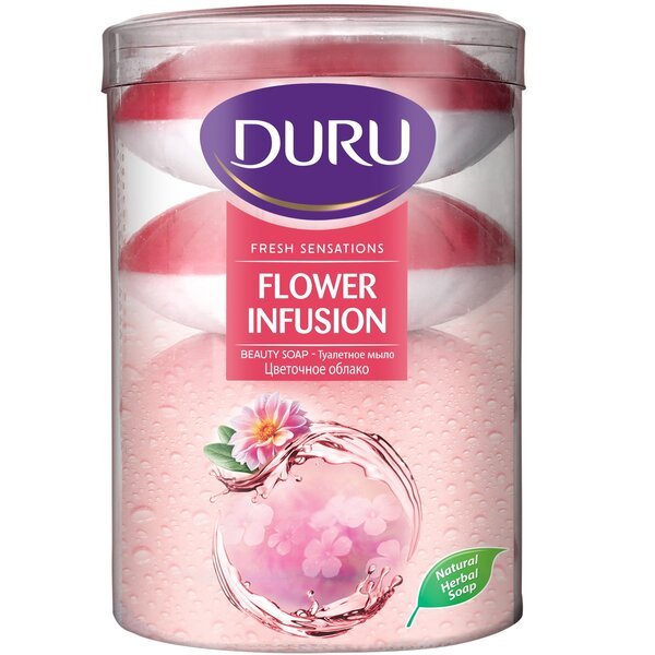 Акція на Мыло туалетное Duru Fresh Sensations Цветочное облако 4*100г від MOYO
