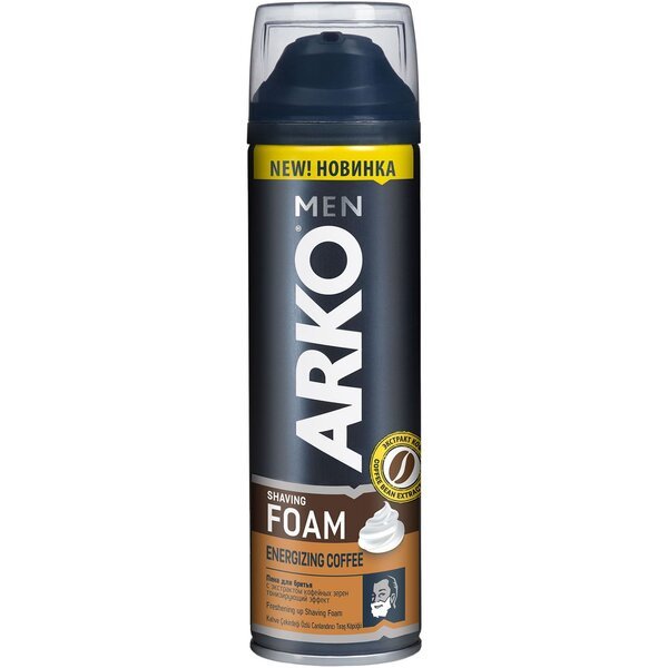 Акція на Пена для бритья Arko с экстрактом кофейных зерен 200мл від MOYO
