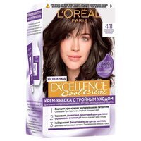 Стійка фарба для волосся L'Oreal Paris Excellence Cool Creme 4.11 Ультрапопелястий каштановий