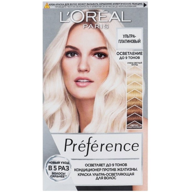 Краска для волос L&#039;Oréal Paris Preference Ультраплатиновая фото 