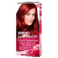 Устойчивая крем-краска для волос Garnier Color Sensation интенсивный цвет 6.60 Интенсивный рубиновый