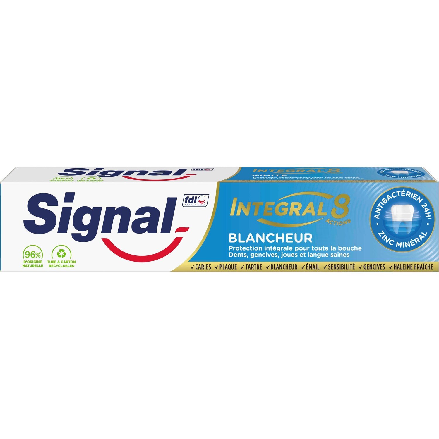 Зубна паста Signal Integral 8 Відбілювання 75млфото