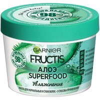 Маска для волос Garnier Fructis Super Food Алоэ Увлажнение для нормальных и сухих волос 390мл