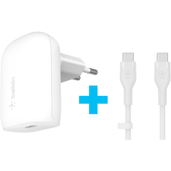 Сетевое ЗУ Belkin Home Charger 30W PD PPS USB-С (WCA005VFWH)