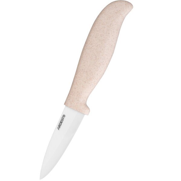 Акція на Нож керамический для овощей Ardesto Fresh 18.5 см бежевый (AR2118CS) від MOYO