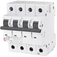 Автоматический выключатель ETI, ETIMAT 10 3p+N D 25А (10 kA) (2156718)
