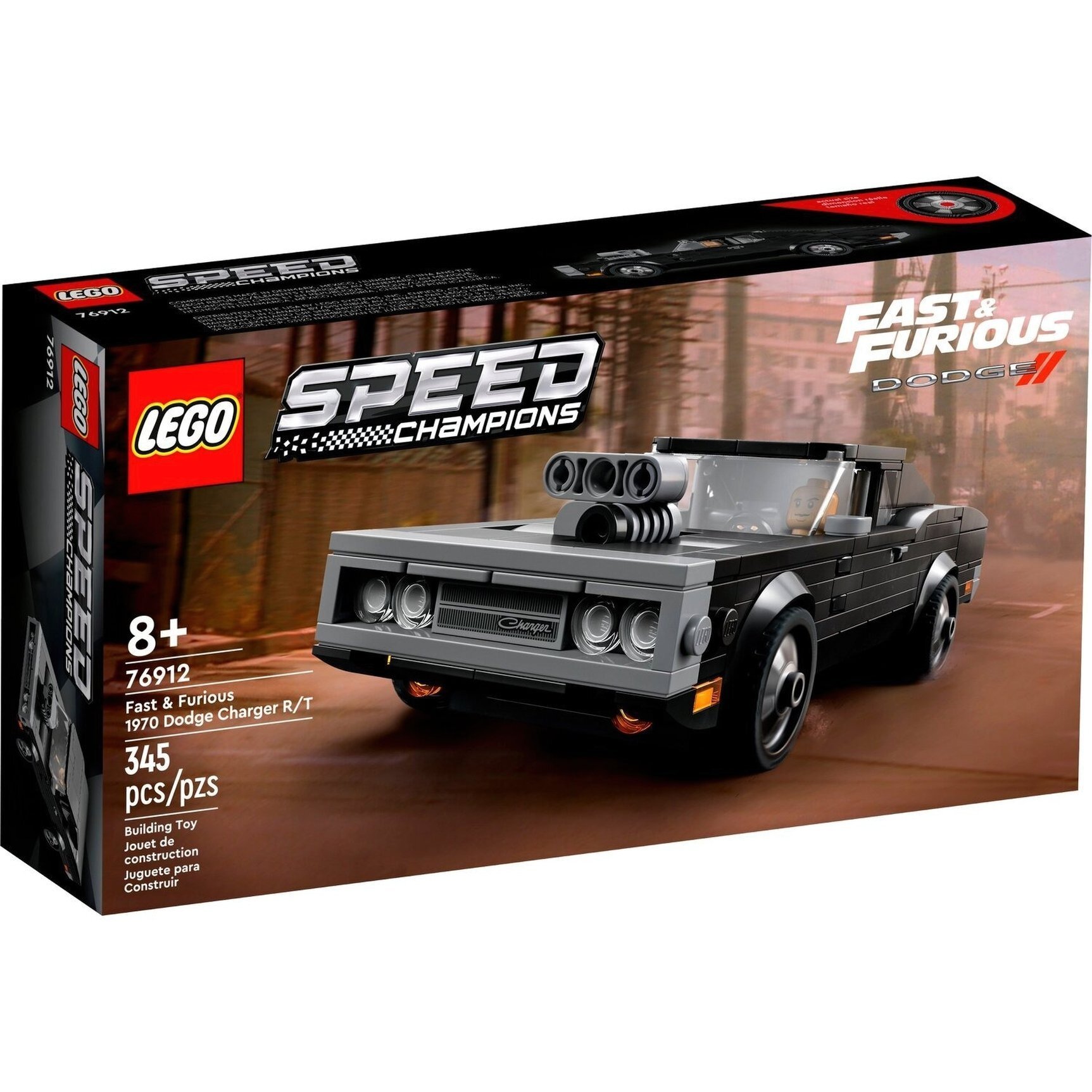 LEGO 76912 Speed Champions Fast & Furious 1970 Dodge Charger R/Tфото1