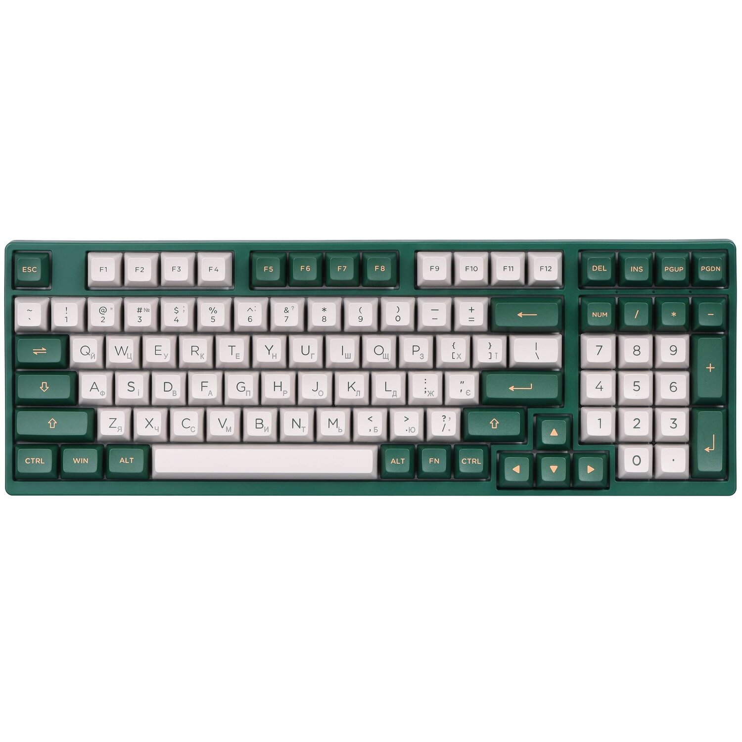 Клавіатура Akko 3098S London 98Key, CS Jelly Pink, USB, Hot-swappable, EN/UKR, RGB, Greenфото