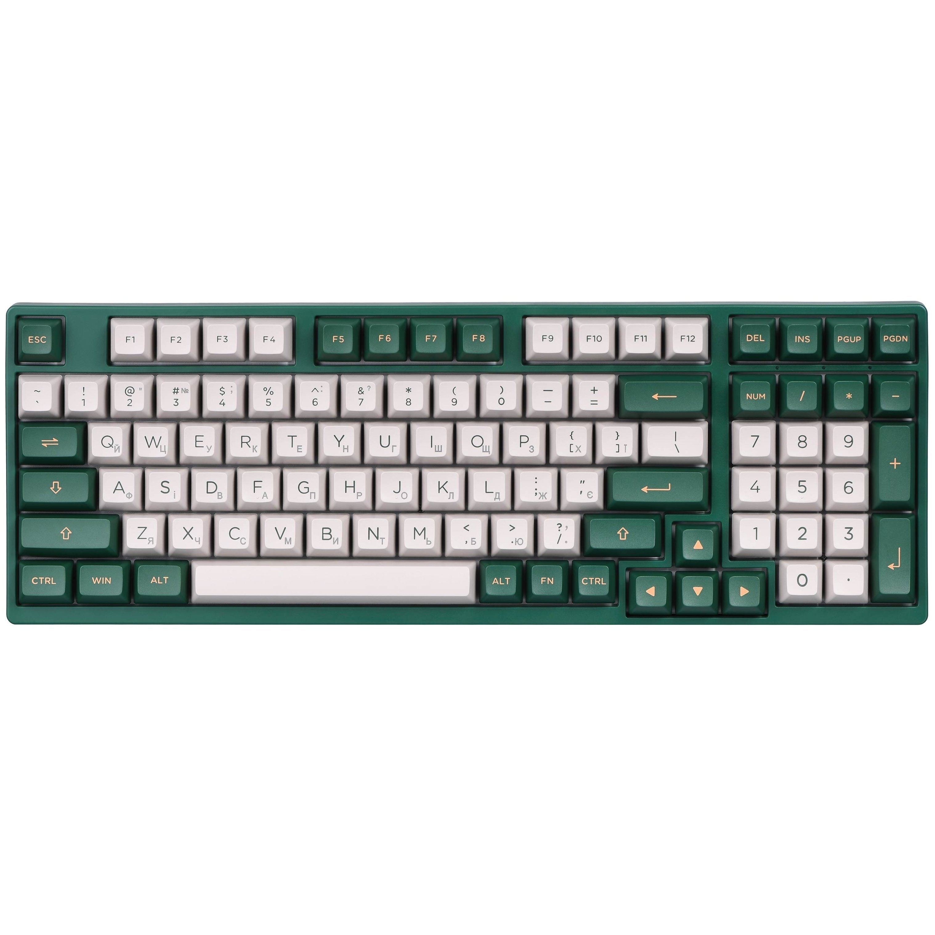 Клавіатура Akko 3098S London 98Key, CS Jelly Pink, USB, Hot-swappable, EN/UKR, RGB, Greenфото1